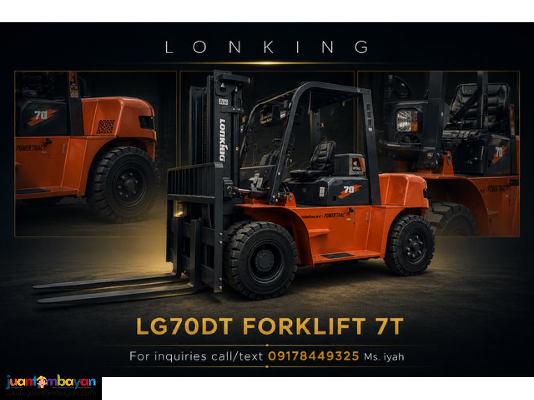 LONKING LG70DT FORKLIFT 7 TONS STD