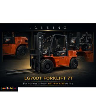 LONKING LG70DT FORKLIFT 7 TONS STD