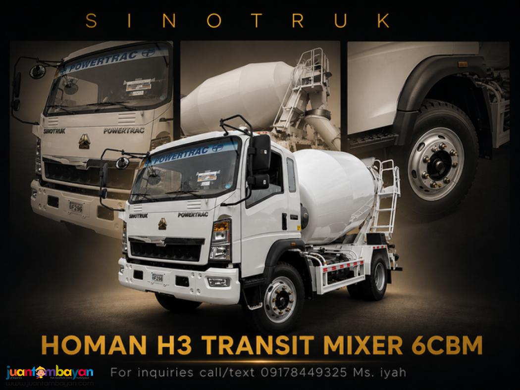 SINOTRUK HOMAN H3 TRANSIT MIXER 6CBM