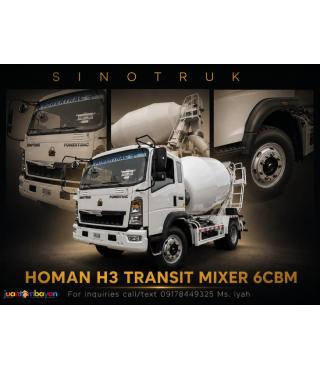 SINOTRUK HOMAN H3 TRANSIT MIXER 6CBM