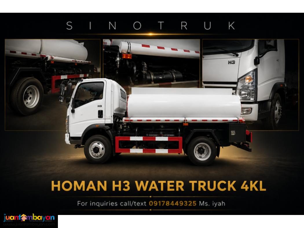 HOMAN H3 6W WATER TANKER- 4K LITERS