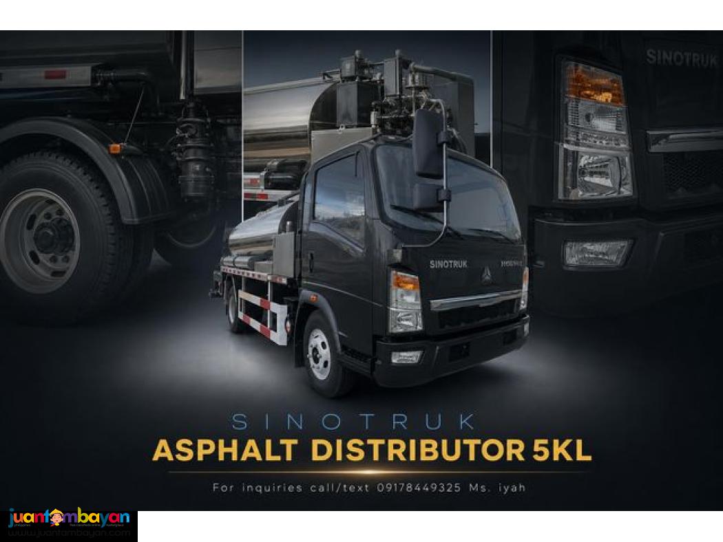 SINOTRUK HOMAN H3 ASPHALT DISTRIBUTOR 5CBM