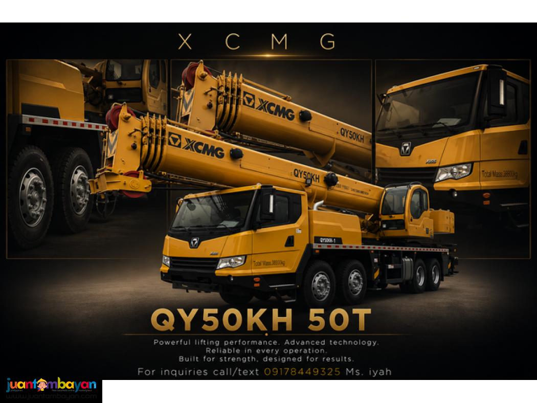 XCMG QY50KH TRUCK MOUNTED CRANE 50T 