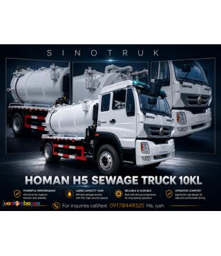SINOTRUK HOMAN 4X2 SEWAGE TRUCK 10K LITERS E4