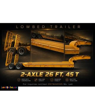 POWERTRAC LOWBED TRI AXLE TRAILER 26FT