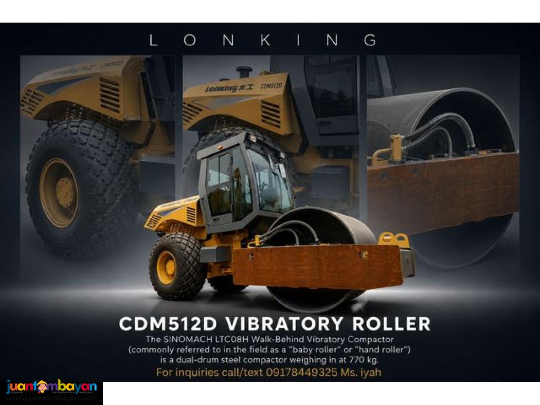 LONKING CDM512D VIBRATORY ROAD ROLLER 12TONS