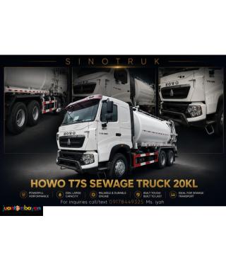 SINOTRUK HOWO T7S 6X4 SEWAGE TRUCK 20KL