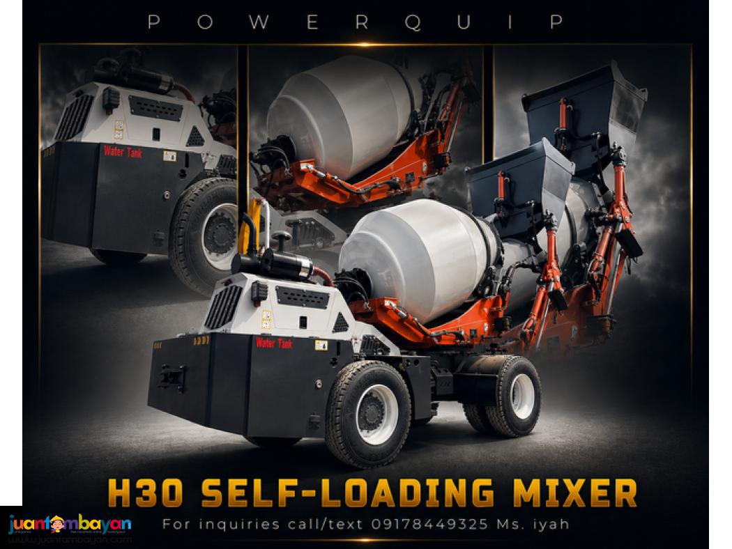 POWERQUIP SELF-LOADING MIXER H30 5CBM DRUM