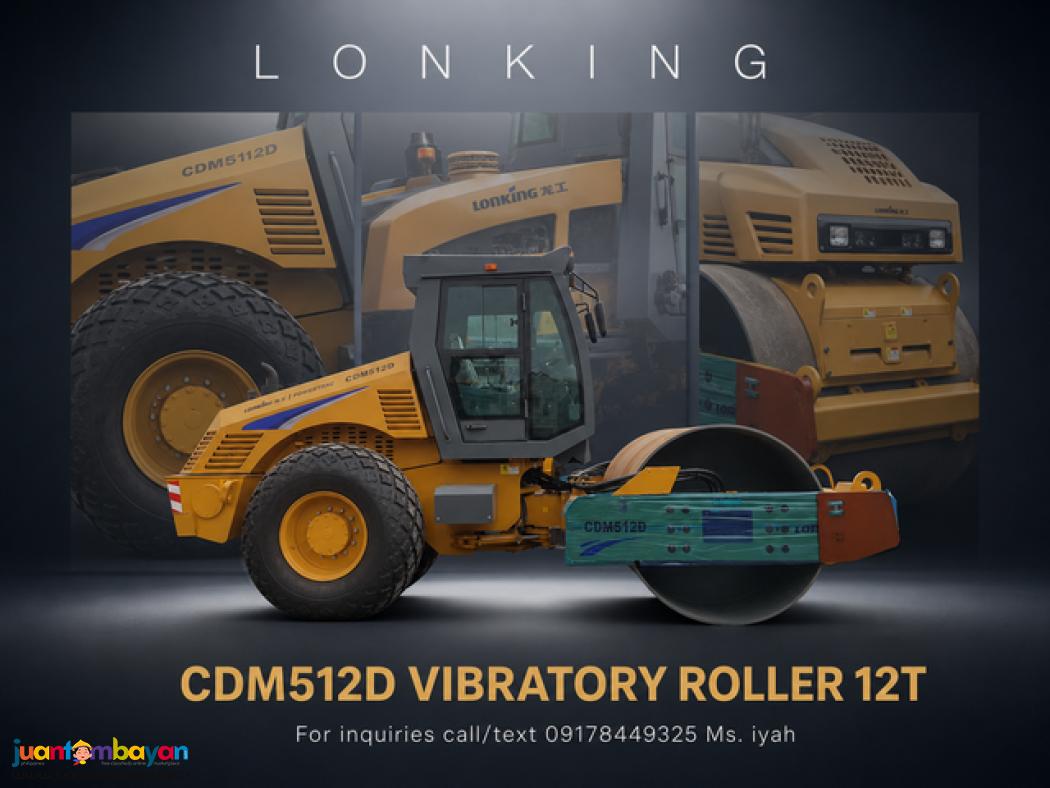 BRANDNEW LONKING CDM512D VIBRATORY ROLLER, 12T 