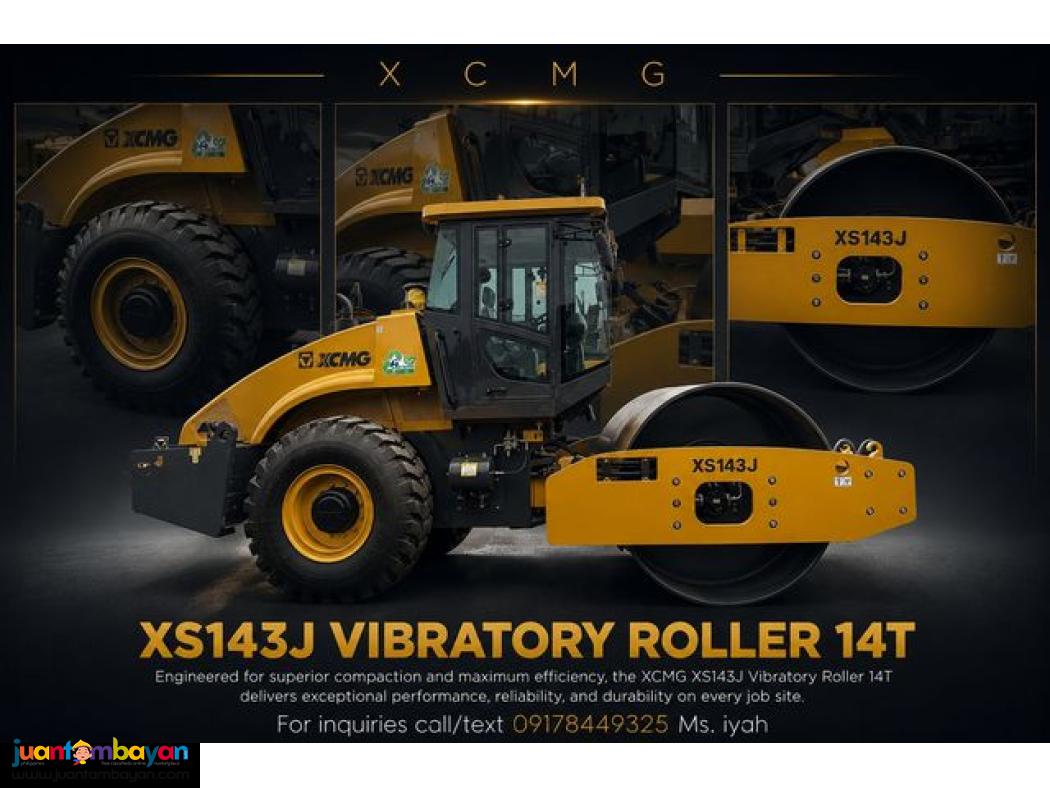 XCMG XS143J VIBRATORY ROAD ROLLER 14-TONS