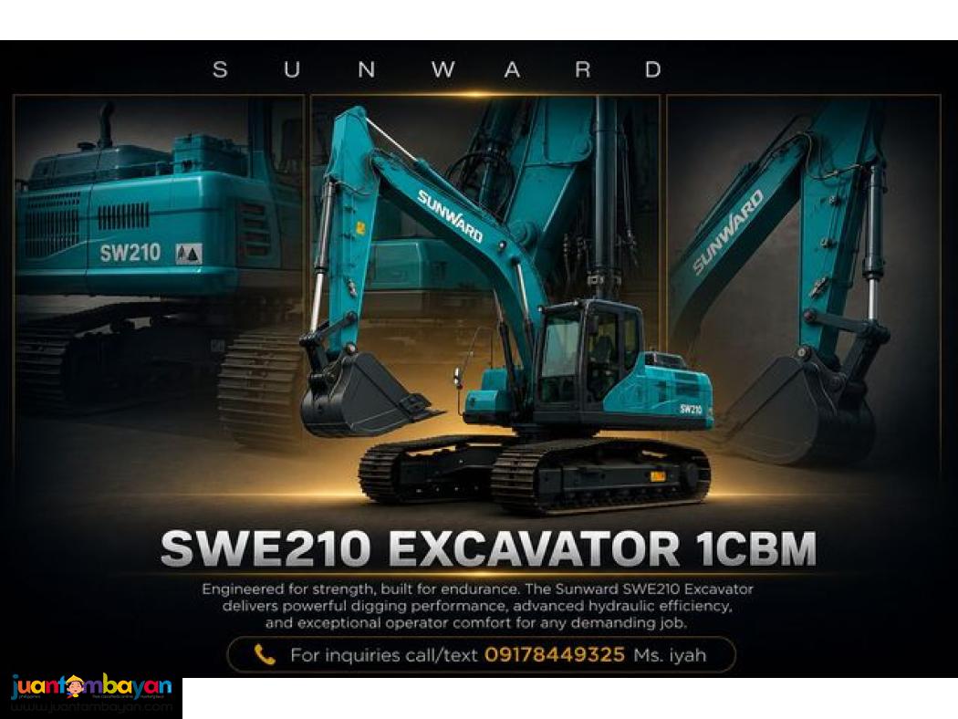 SUNWARD SWE210 EXCAVATOR 1CBM ISUZU ENGINE