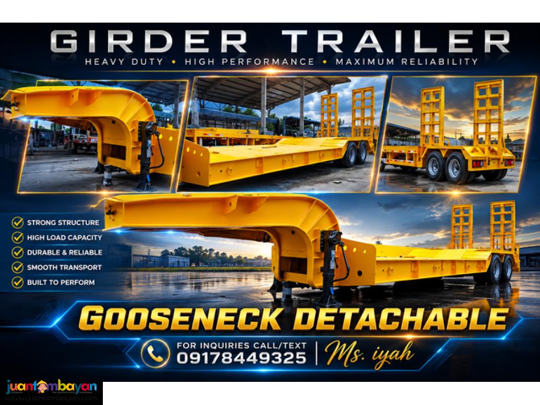 BRANDNEW GOOSENECK LOW BED TRAILER 3-AXLE 80T