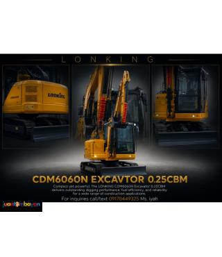 LONKING EXCAVATOR CRAWLER TYPE CDM6060N, 0.25CBM