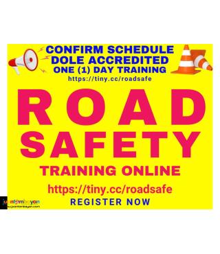 Road Safety Training DOLE Accredited Online for Driver Driving Public