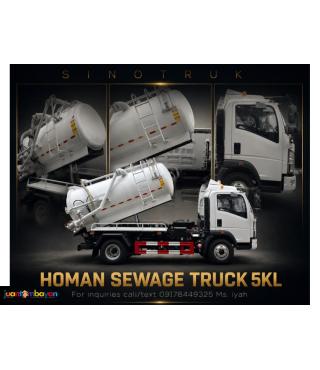SINOTRUK HOMAN VACUUM TRUCK 5KL