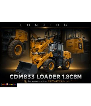 CDM833 LONKING WHEEL LOADER,1.8CBM 