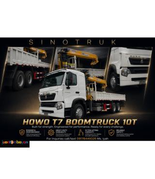 SINOTRUK HOWO T7 10W BOOMTRUCK, 10T