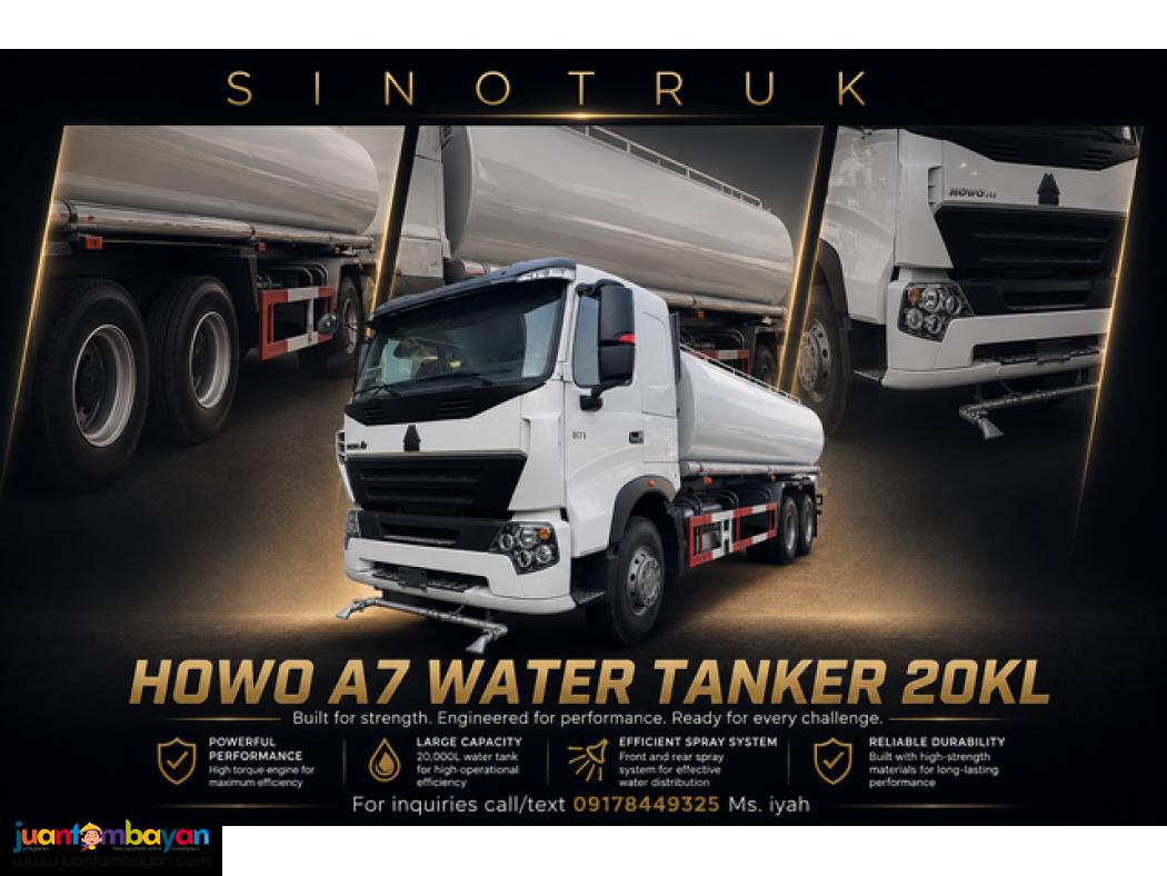 SINOTRUK HOWO AT 10W WATER TANKER 20KL