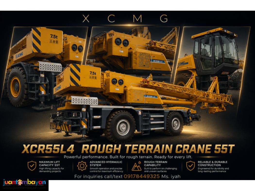 XCMG  XCR55L4 ROUGH TERRAIN CRANE, 55T
