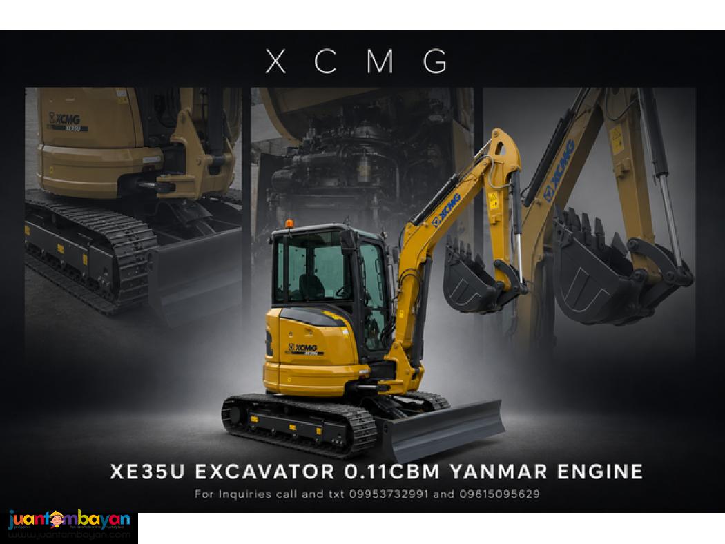 XCMG XE35U EXCAVATOR 0.11CBM YANMAR ENGINE