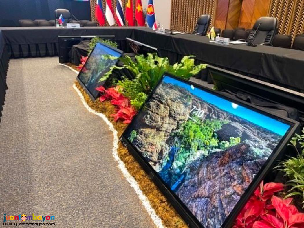 Conference Table Microphone with Monitors and Sounds System