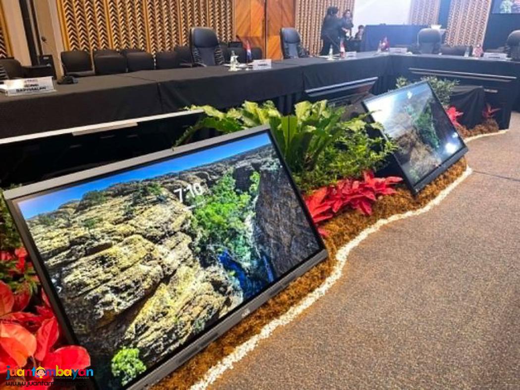 Conference Table Microphone with Monitors and Sounds System