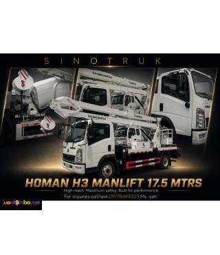 SINOTRUK HOMAN H3 4X2 MANLIFT 17.5MTRS