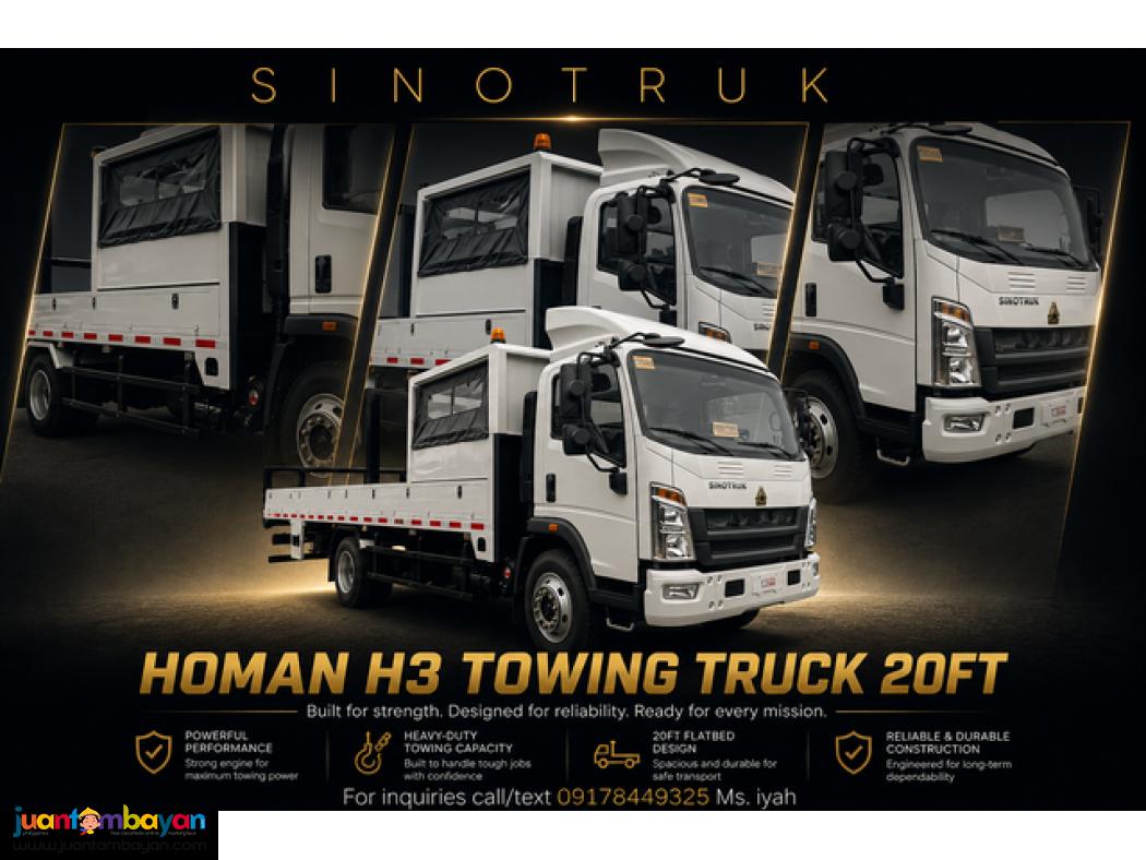 SINOTRUK HOMAN H3 TOWING TRUCK, 20FT (special order)