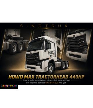 SINOTRUK HOWO MAX 6X4 TRACTOR HEAD, 440HP