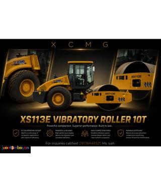 XE113E VIBRATORY ROLLER, 10T SINGLE DRUM
