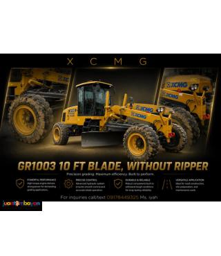 XCMG GR1003 MOTOR GRADER, 10 FT BLADE, WITHOUT RIPPER