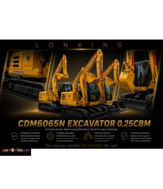 LONKING CDM6065N CRAWLER EXCAVATOR, 0.25CUBIC