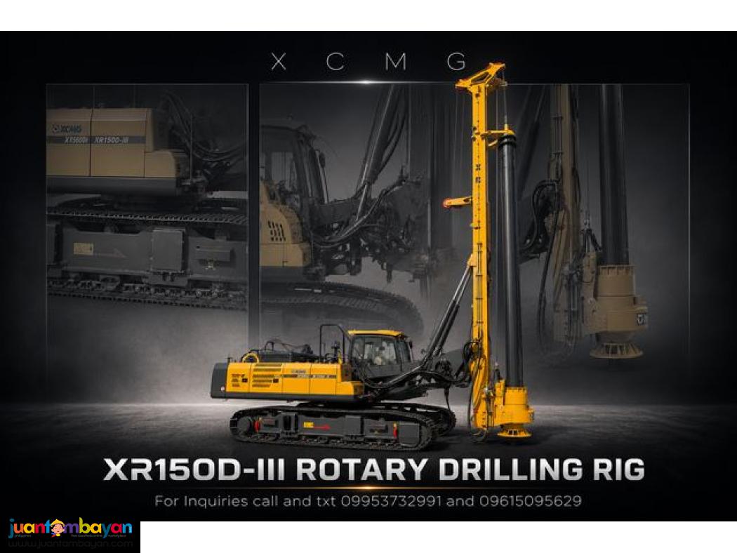 XCMG XR150D-III ROTARY DRILLING RIG 1500MM DRILLING DIAMETER