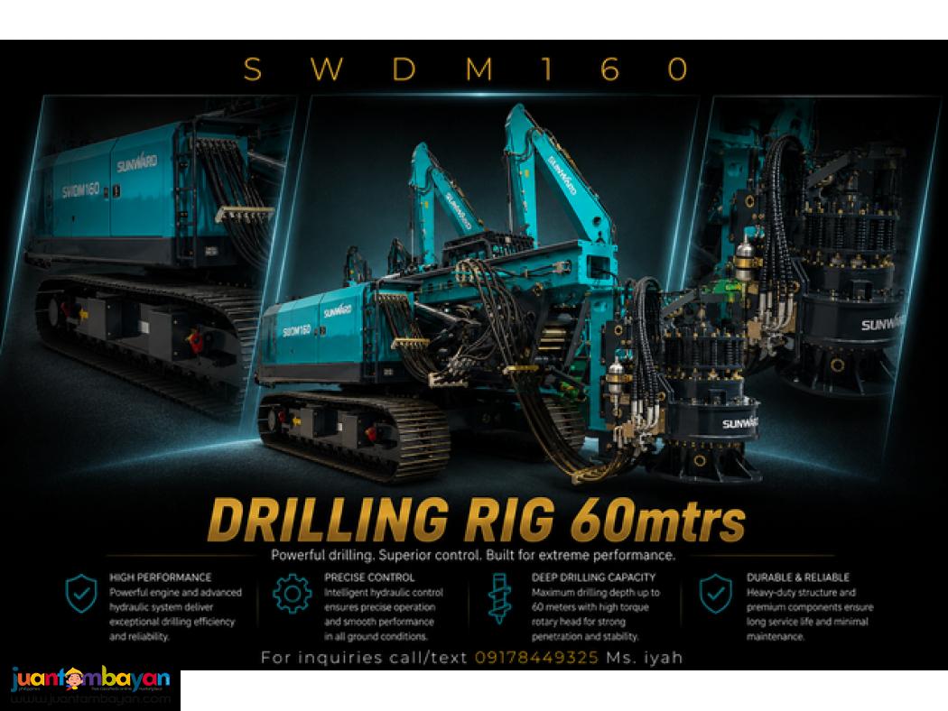 SUNWARD SWD160 ROTARY  DRILLING, 60MTRS