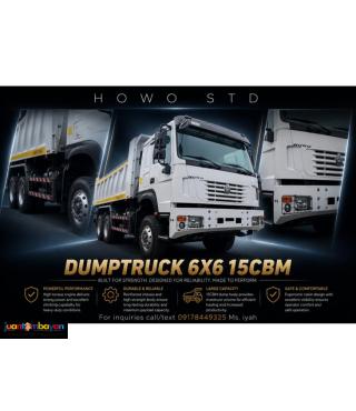 SINOTRUK HOWO STD 6X6 DUMPTRUCK, 15CBM