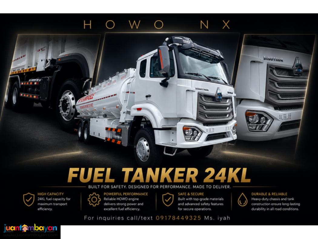 SINOTRUK HOWO NX 6X4 FUEL TANKER, 24K LITERS