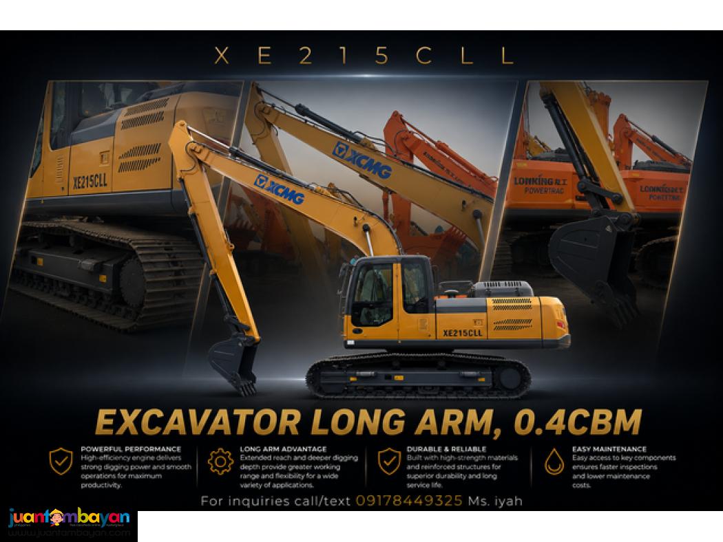 XCMG LONG ARM EXCAVATOR 0.4CUBIC BUCKET