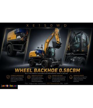 XCMG WHEEL BACKHOE XE150WD, 0.58CBM
