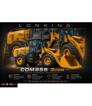 LONKING WHEEL LOADER, CDM855 3CBM