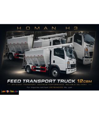 SINOTRUK HOMAN H3 FEED TRANSPORT TRUCK 12CBM E2 3 HOUSE 