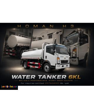 SINOTRUK HOMAN  4X2 WATER TANKER, 6KL
