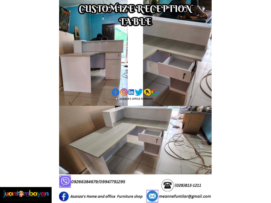 CUSTOMIZE RECEPTION TABLE