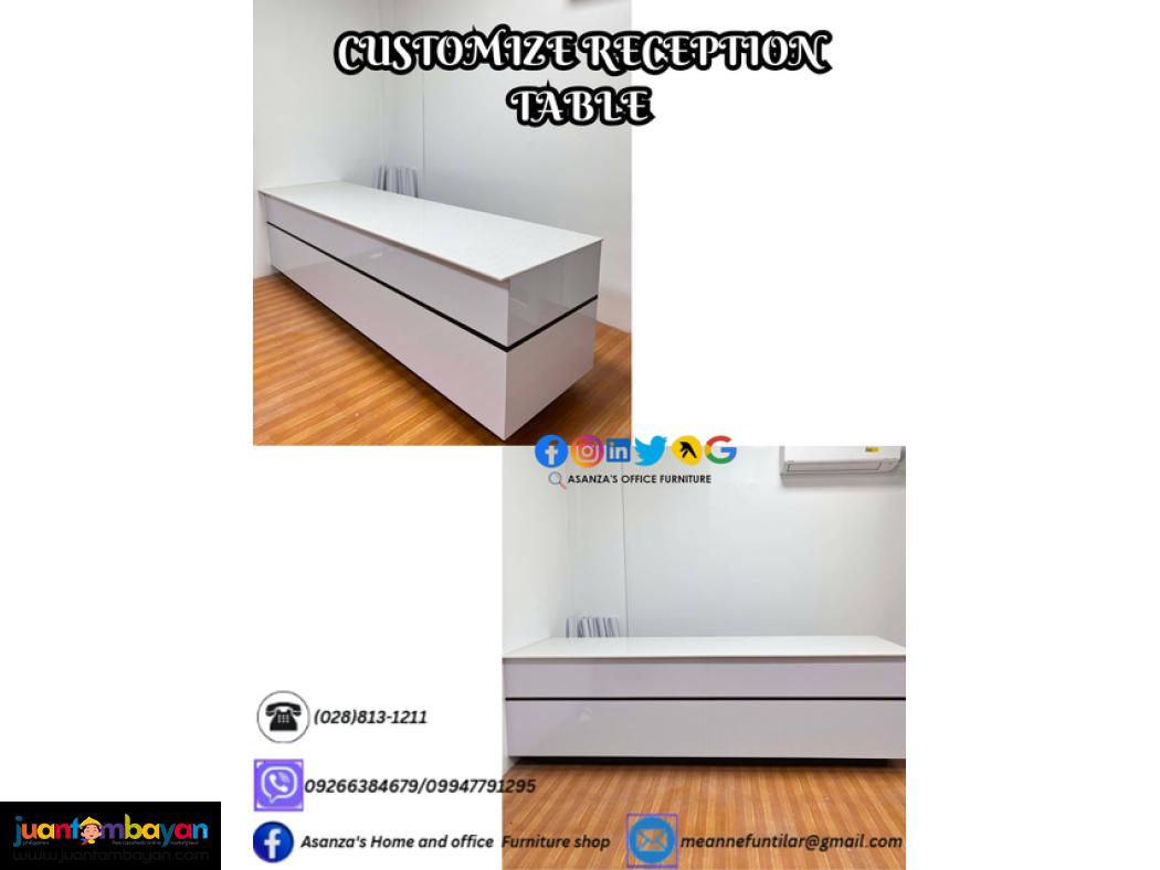 CUSTOMIZE RECEPTION TABLE