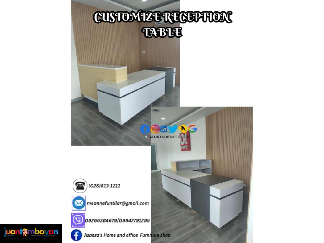 CUSTOMIZE RECEPTION TABLE