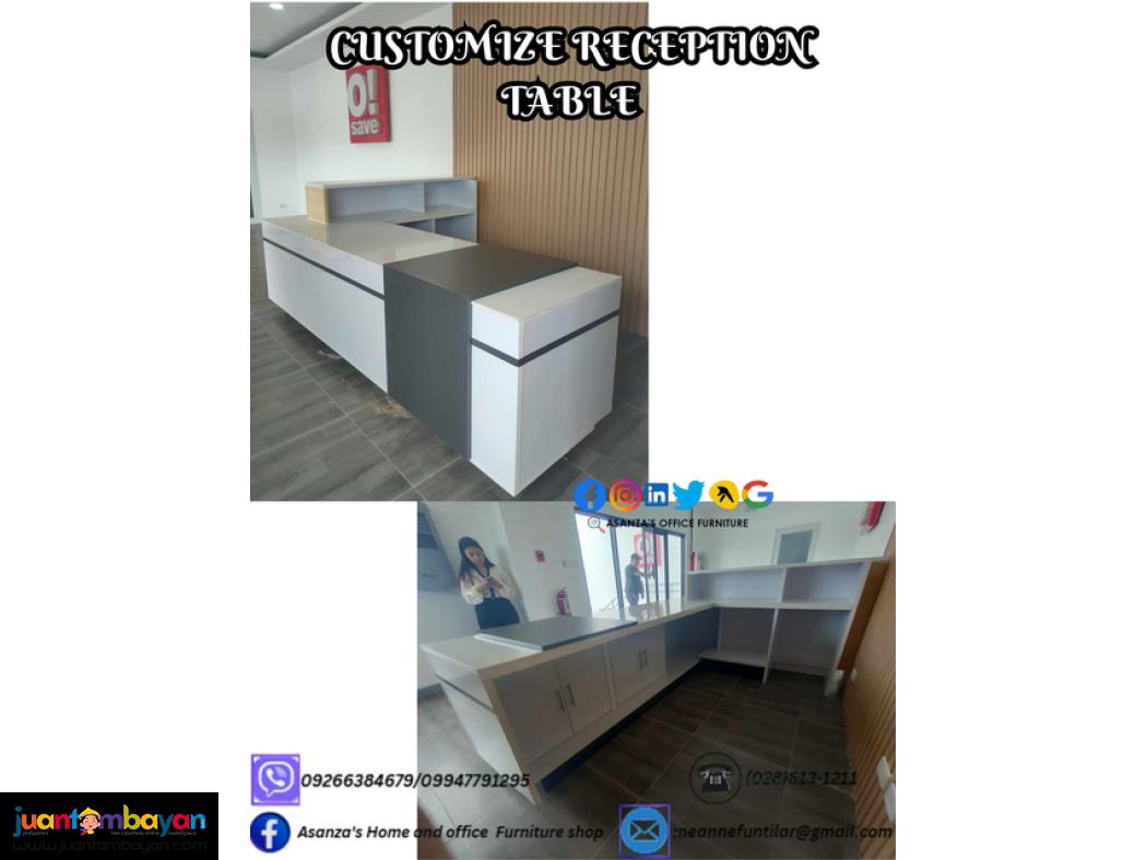 CUSTOMIZE RECEPTION TABLE