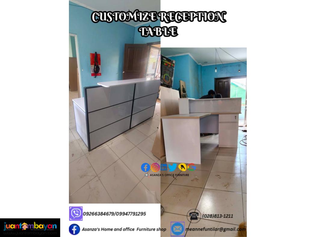 CUSTOMIZE RECEPTION TABLE