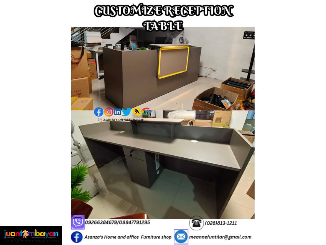 CUSTOMIZE RECEPTION TABLE