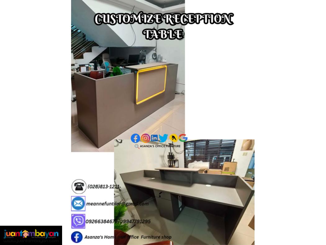 CUSTOMIZE RECEPTION TABLE