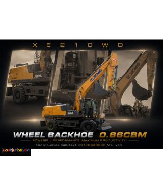 BRANDNEW XE210WD XCMG WHEEL BACKHOE, 0.86CBM