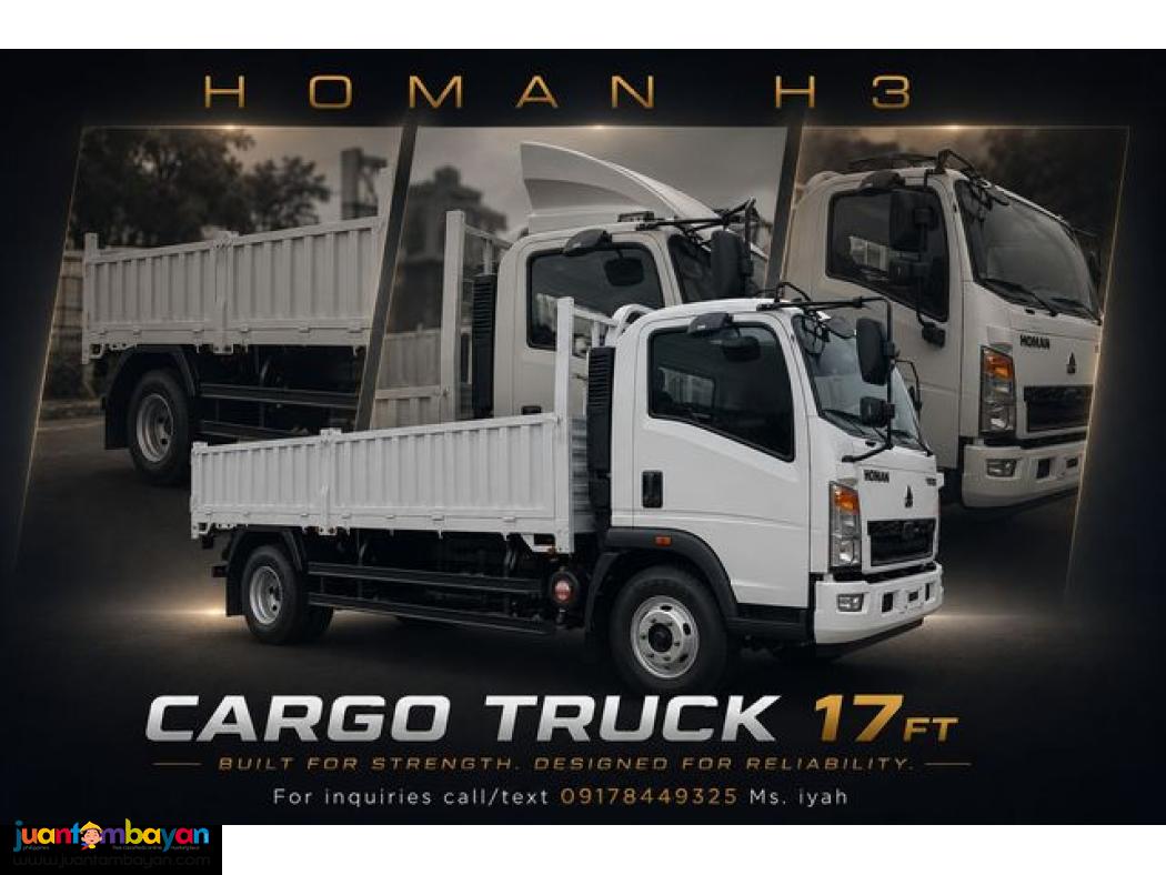 SINOTRUK HOMAN H3 4X2 CARGO TRUCK 17FT-